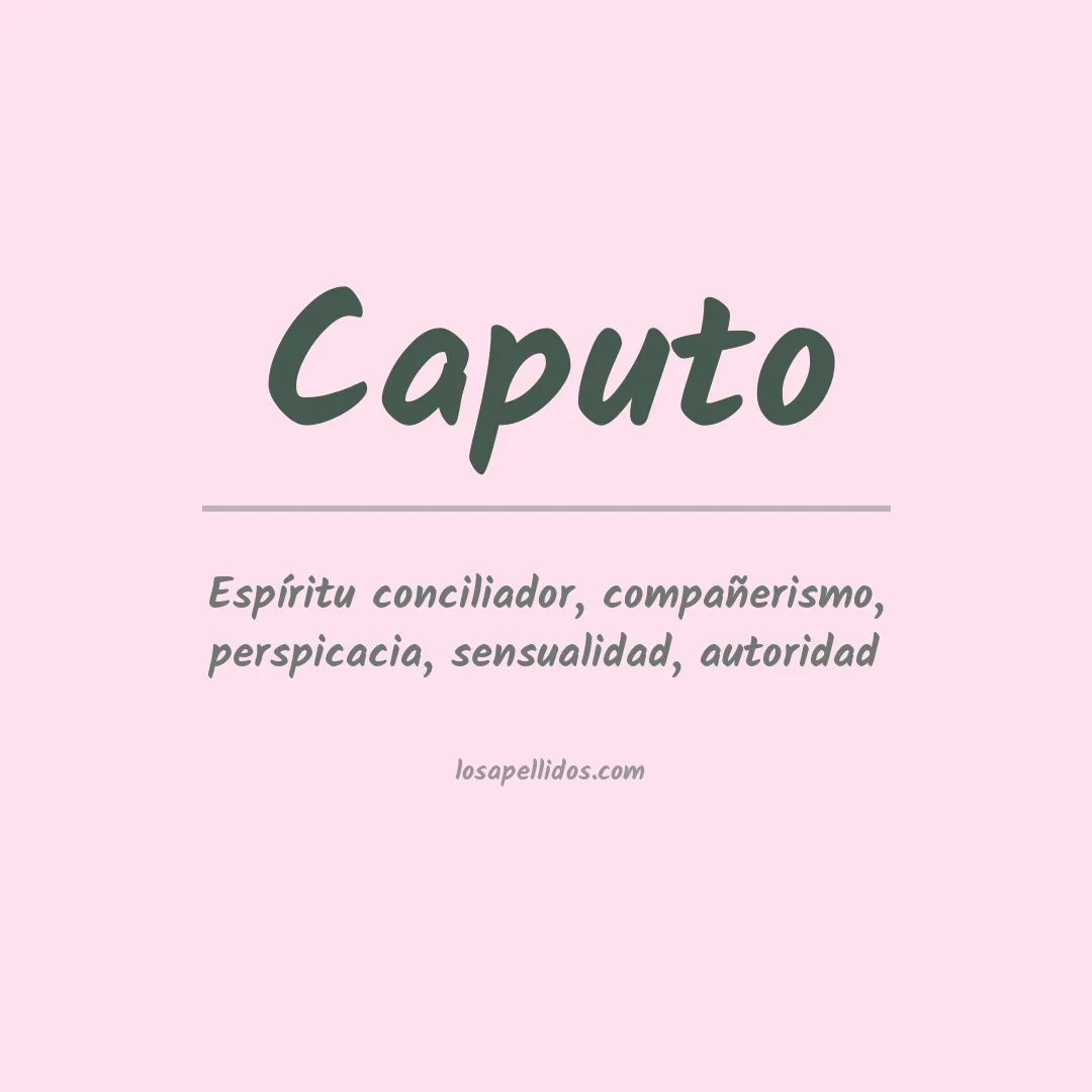 Apellido Caputo
