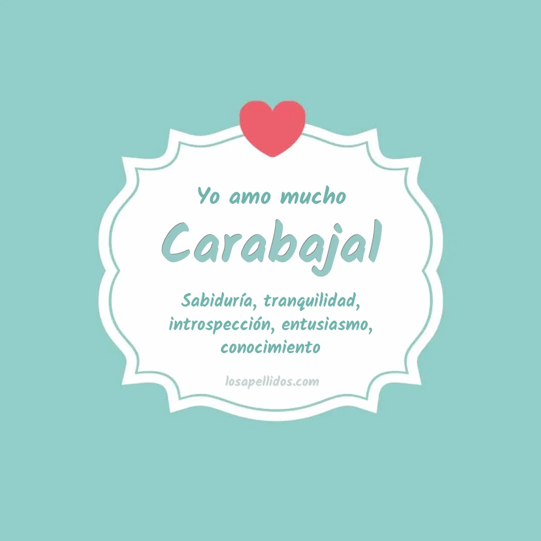 Yo amo mucho Carabajal