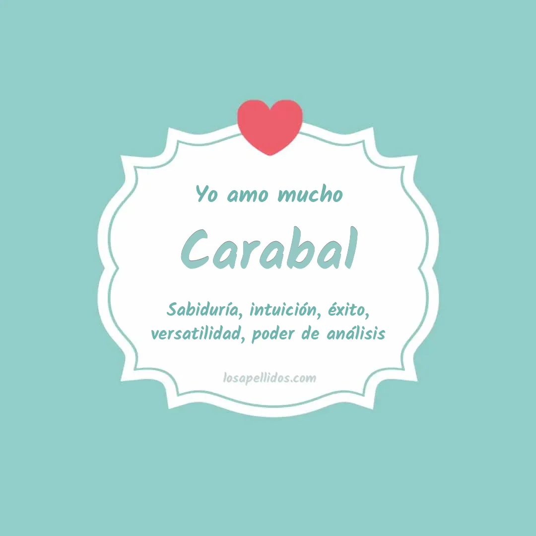 Yo amo mucho Carabal