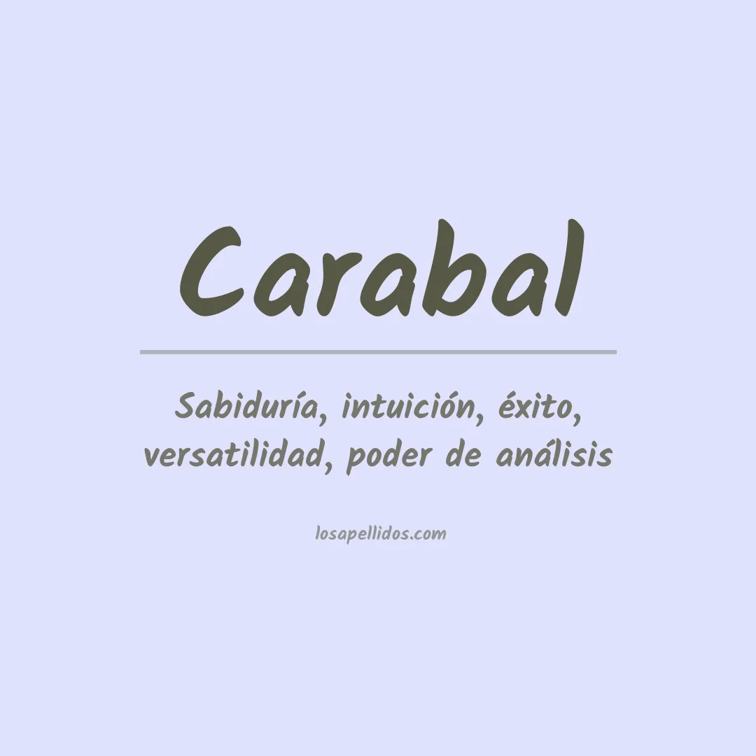 Apellido Carabal
