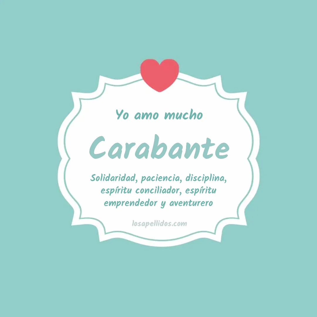 Yo amo mucho Carabante