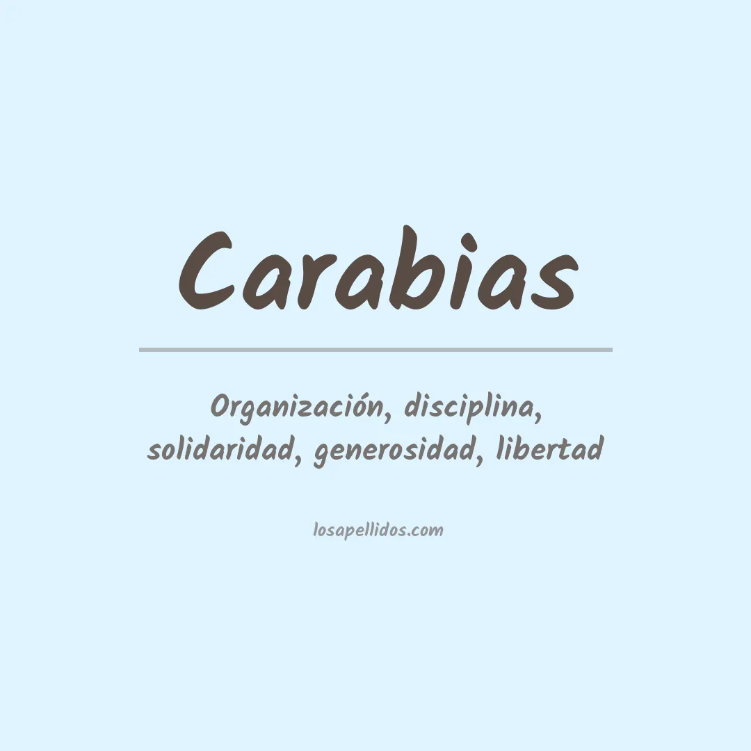 Significado del Apellido Carabias