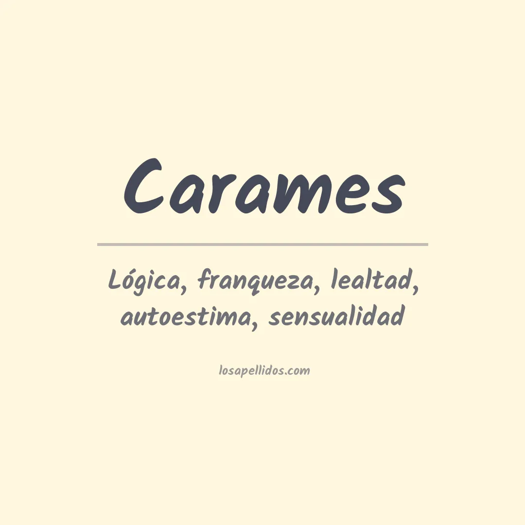Apellido Carames