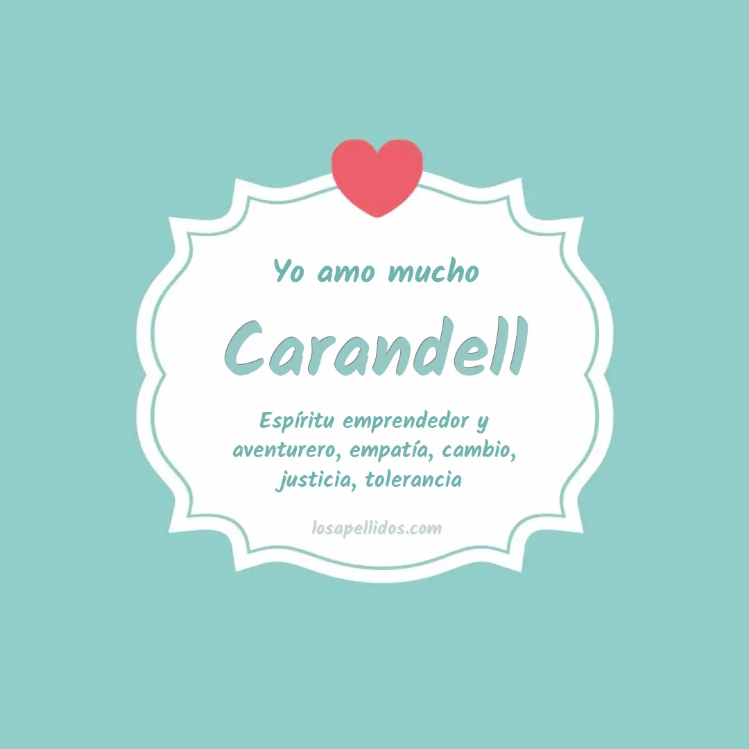 Yo amo mucho Carandell