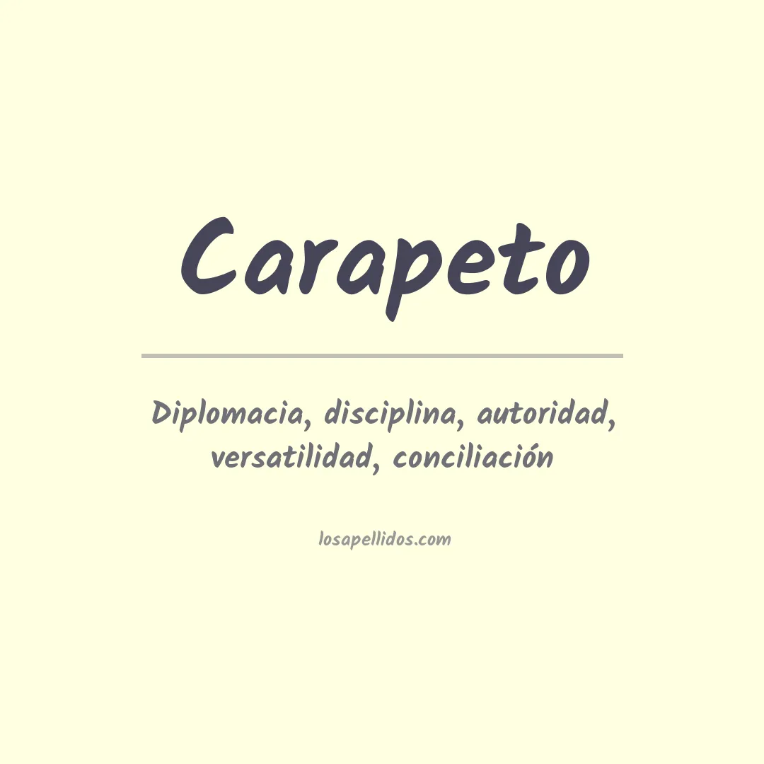 Apellido Carapeto