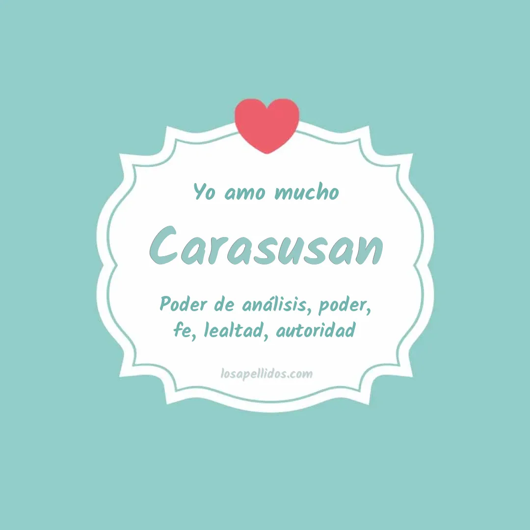 Yo amo mucho Carasusan