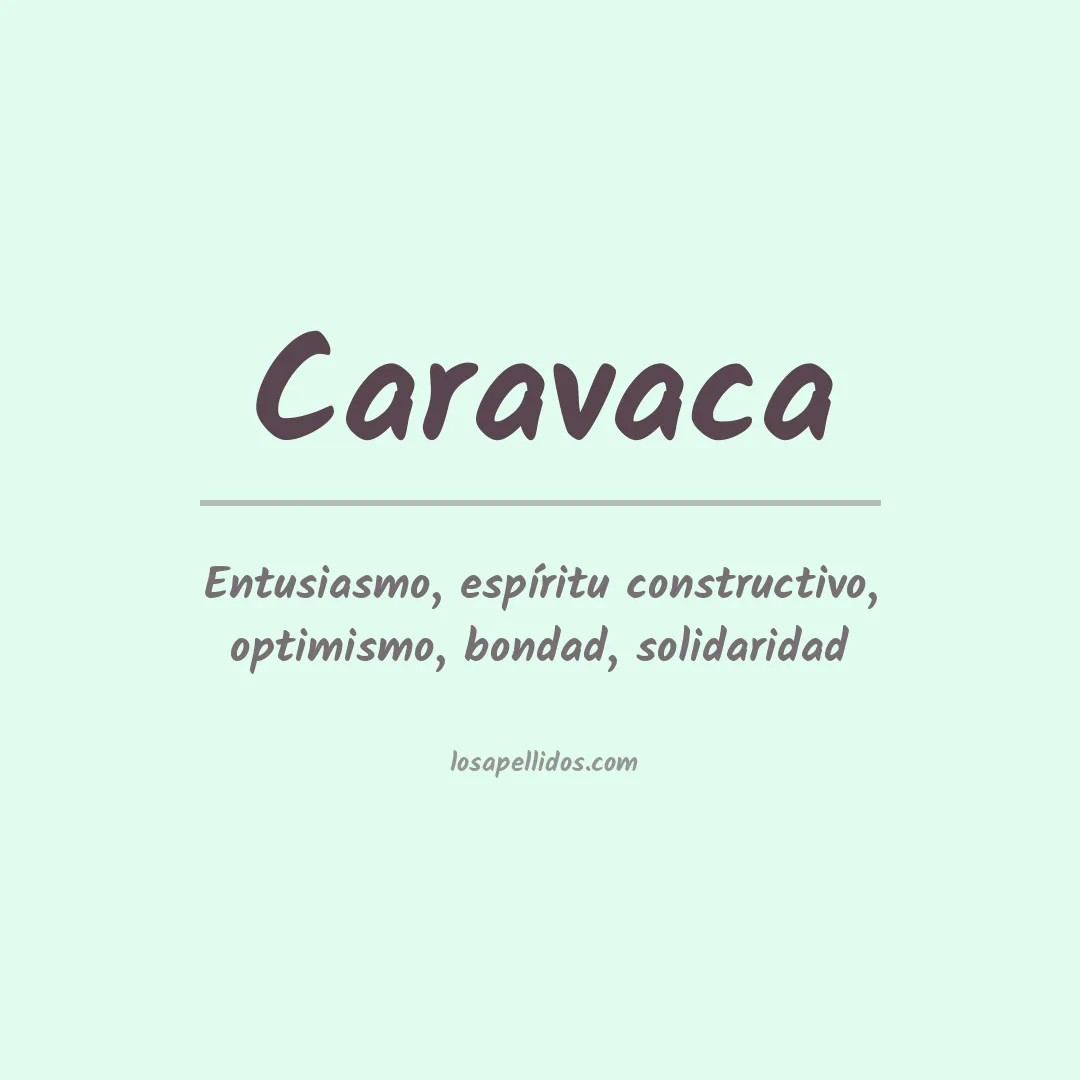 Apellido Caravaca