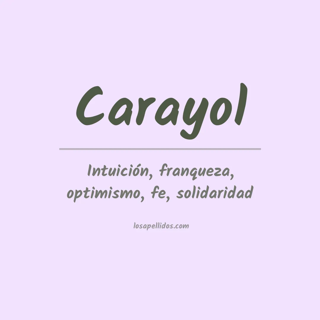 Apellido Carayol