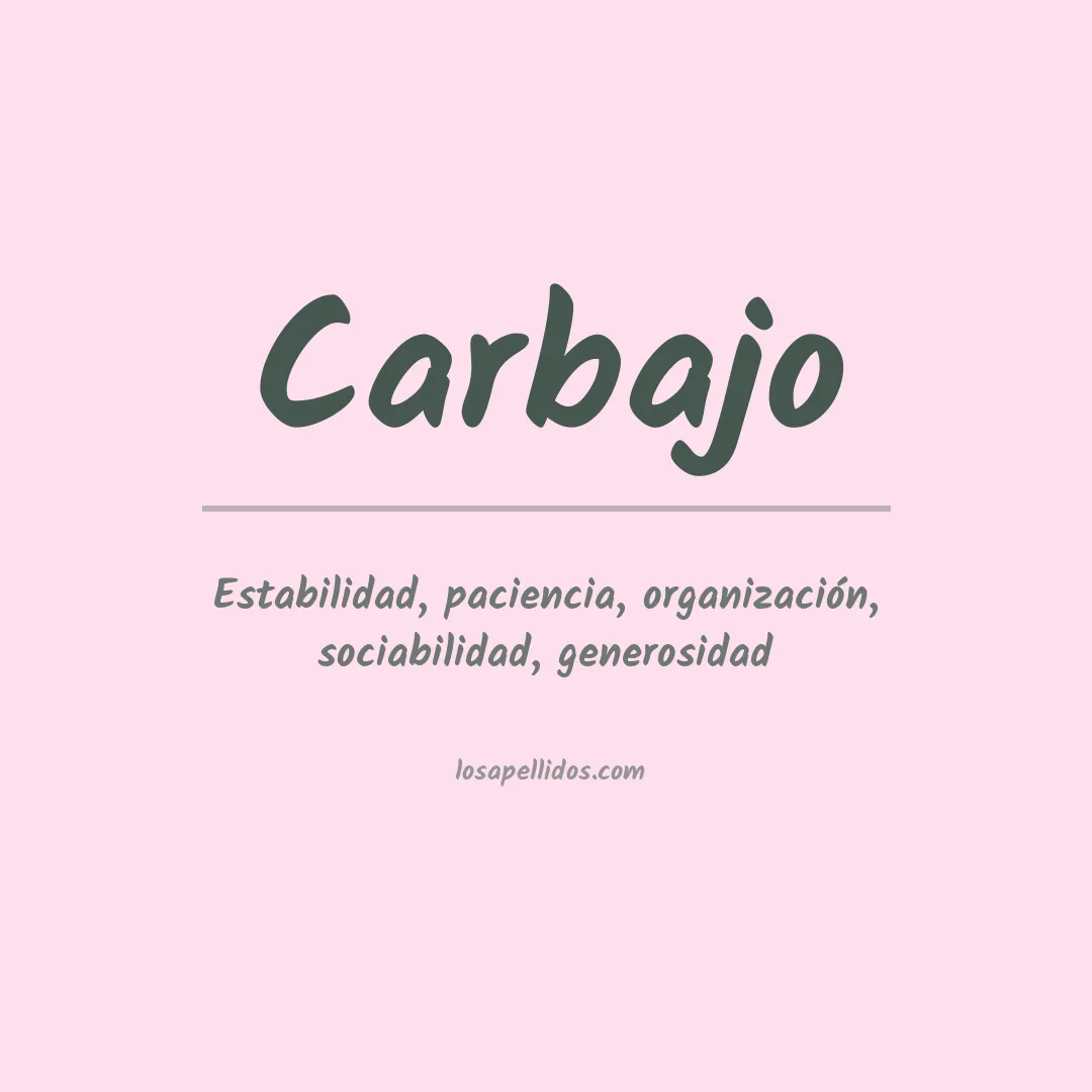 Apellido Carbajo