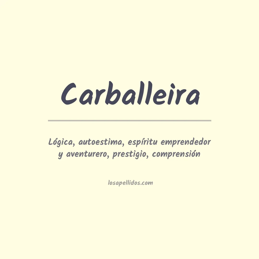 Apellido Carballeira