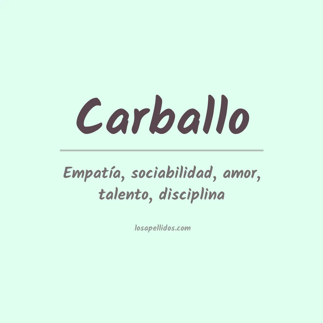 Apellido Carballo