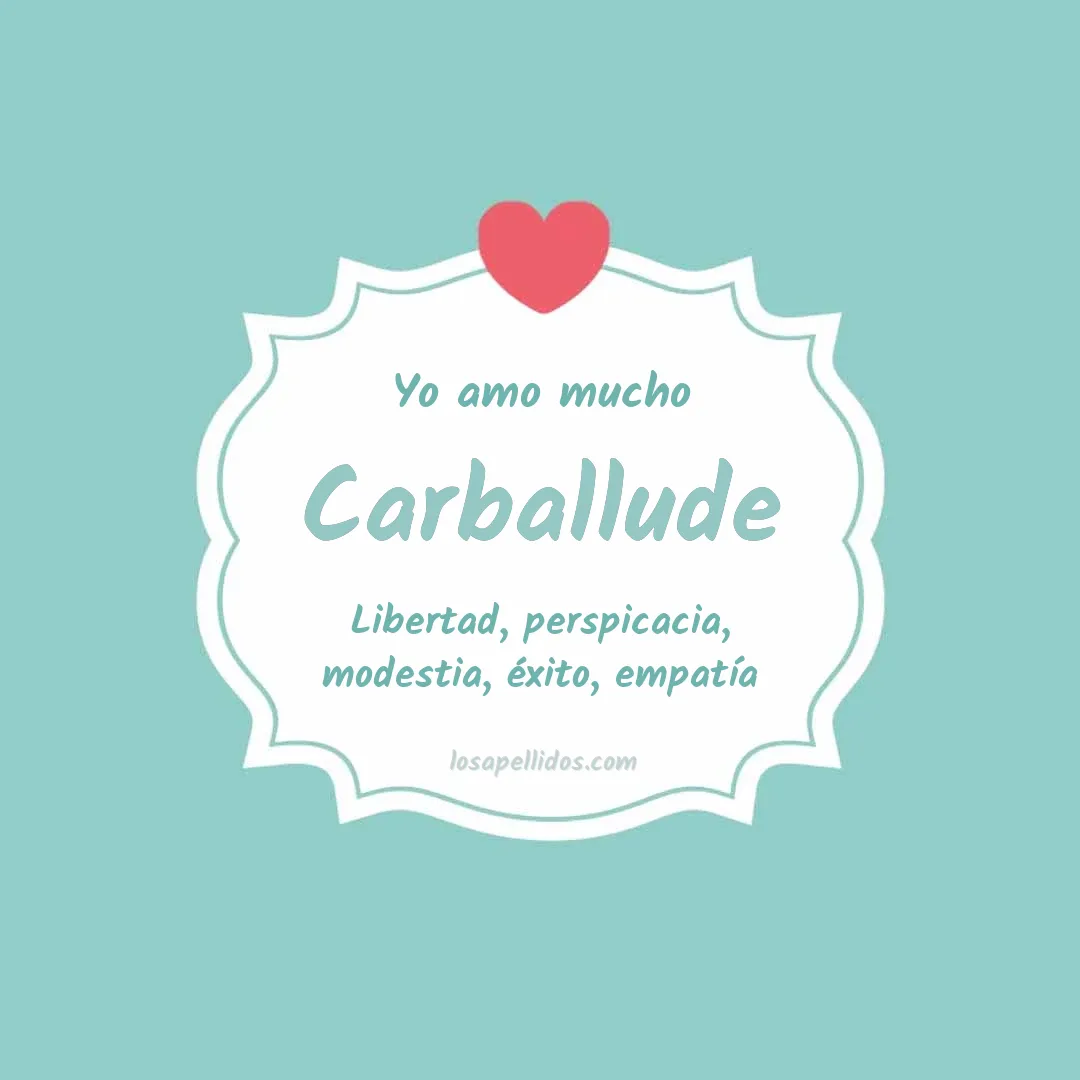 Yo amo mucho Carballude