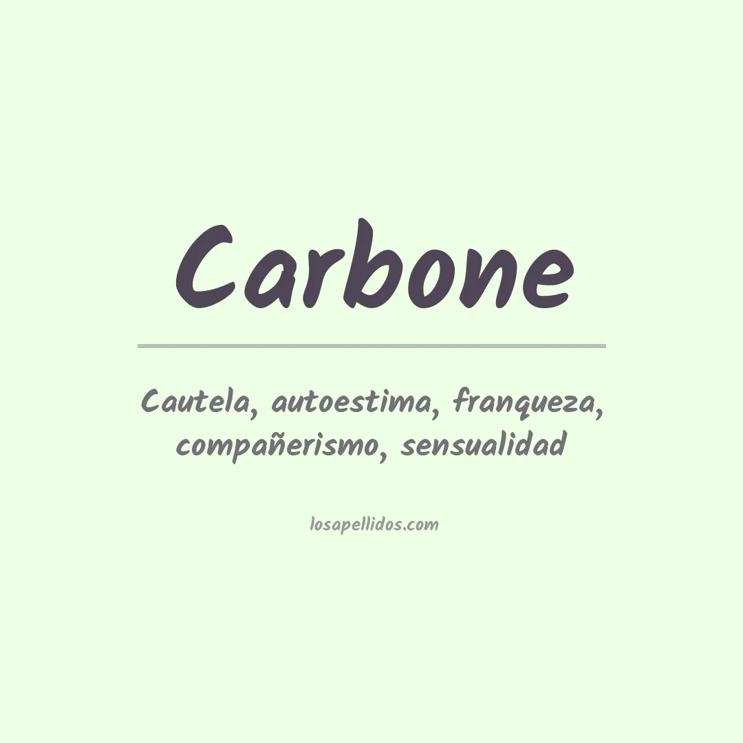Apellido Carbone