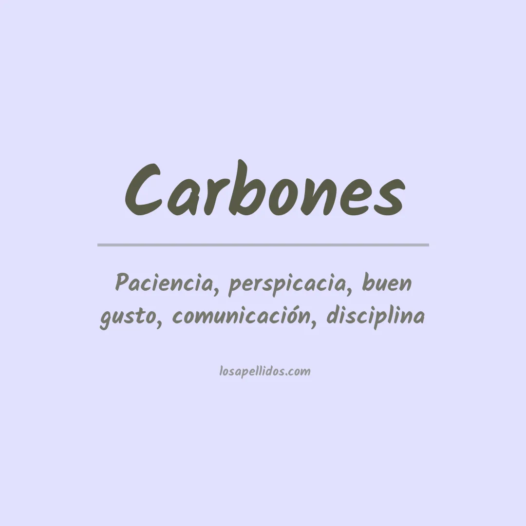 Apellido Carbones