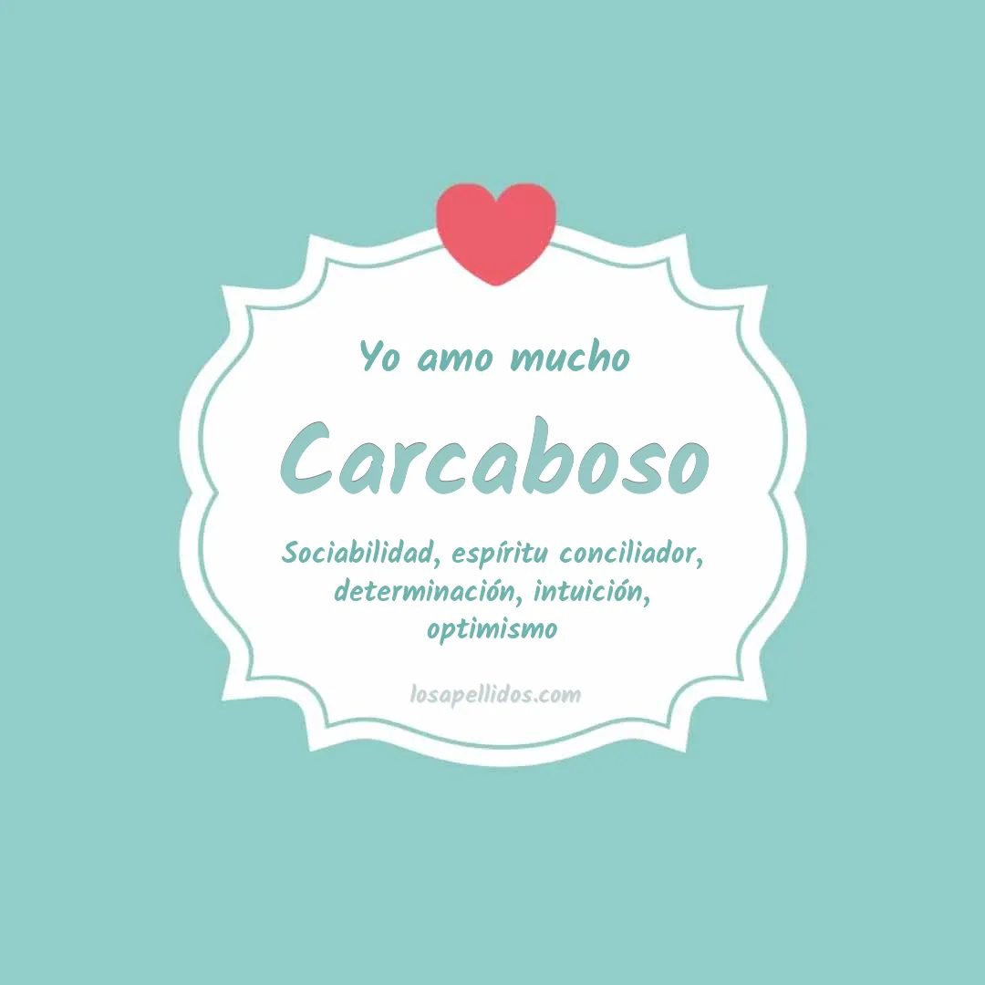 Yo amo mucho Carcaboso