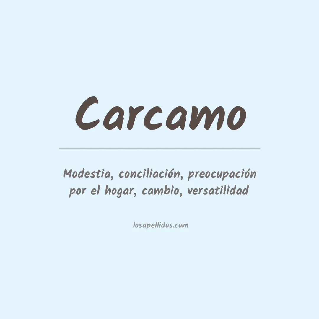Apellido Cárcamo