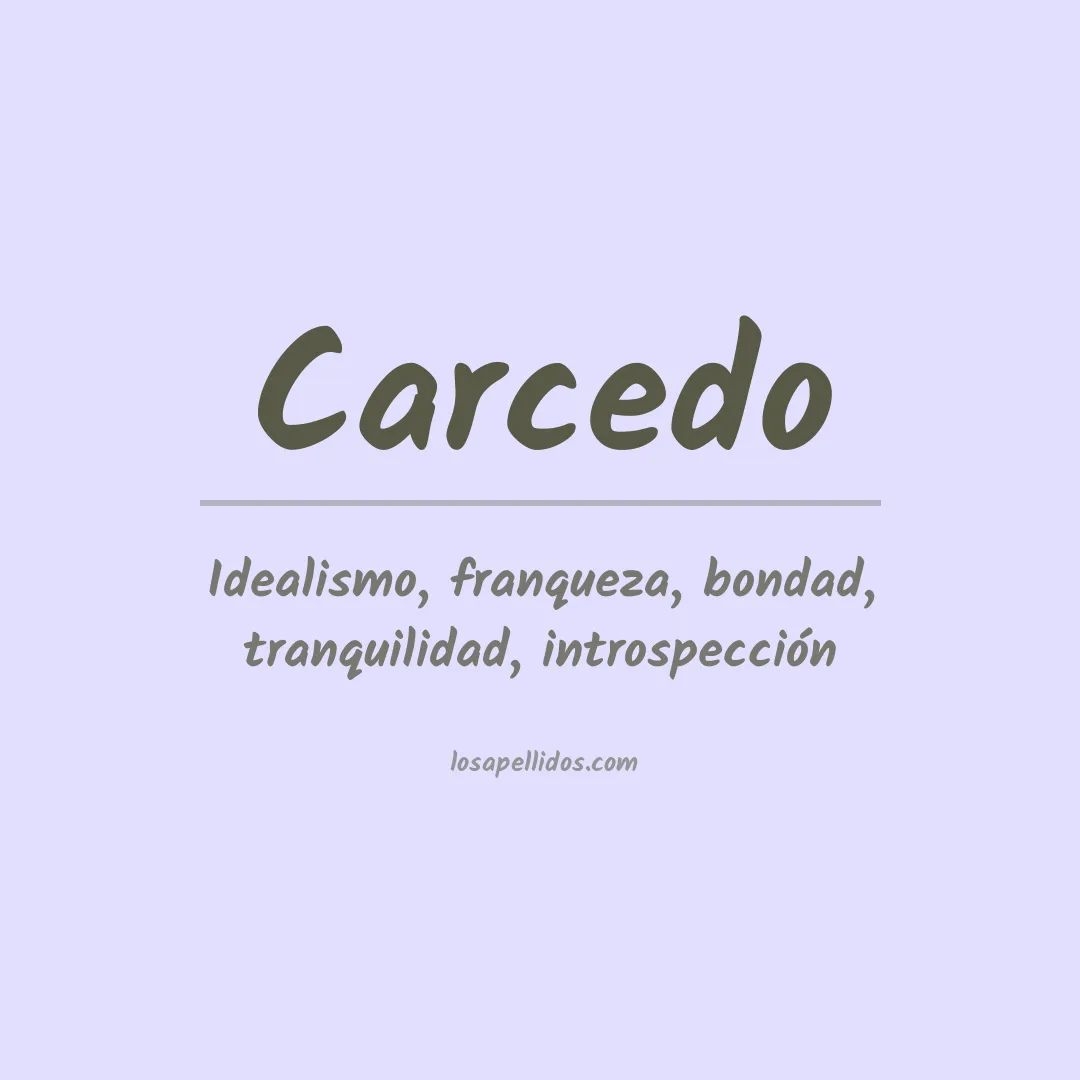 Apellido Carcedo