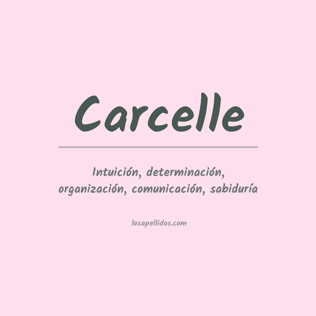 Apellido Carcelle