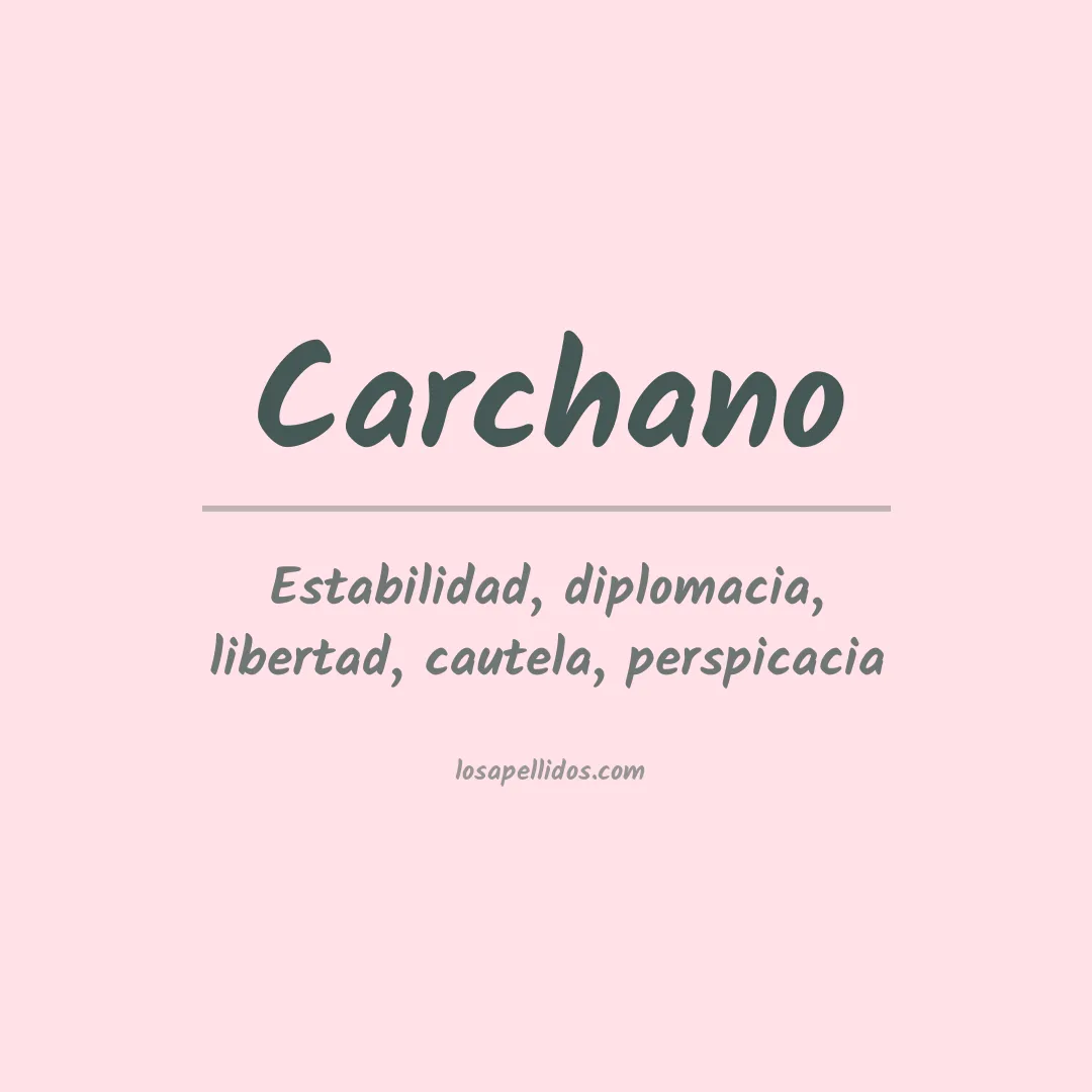 Apellido Carchano