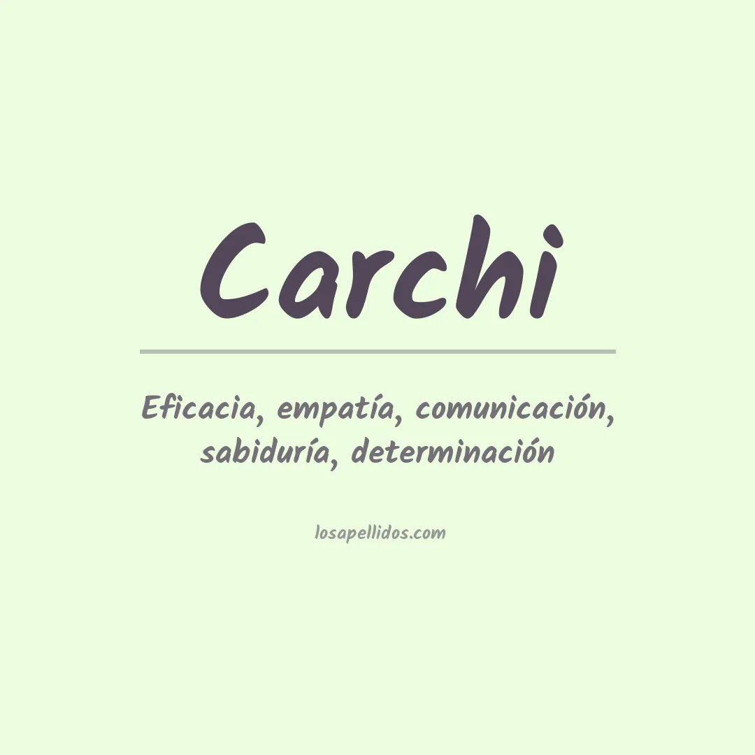 Apellido Carchi