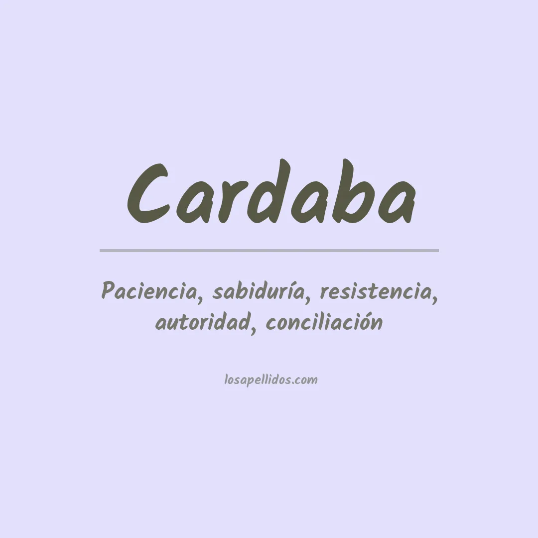 Apellido Cardaba