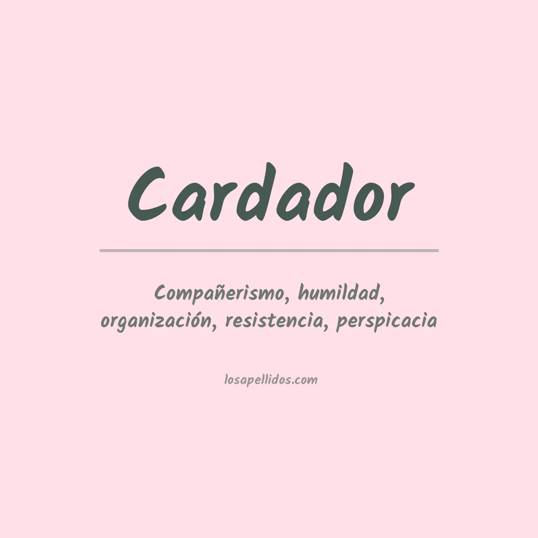 Apellido Cardador