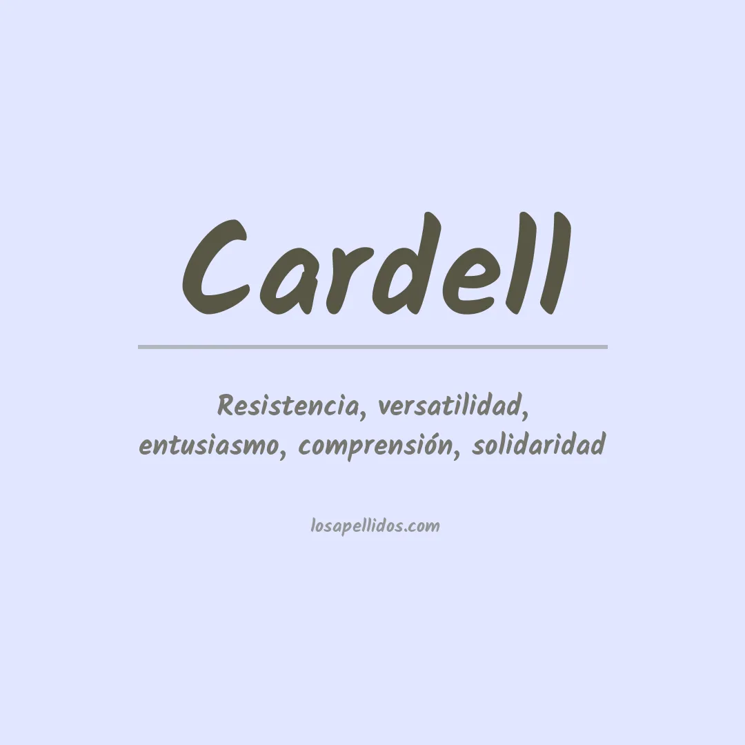 Apellido Cardell