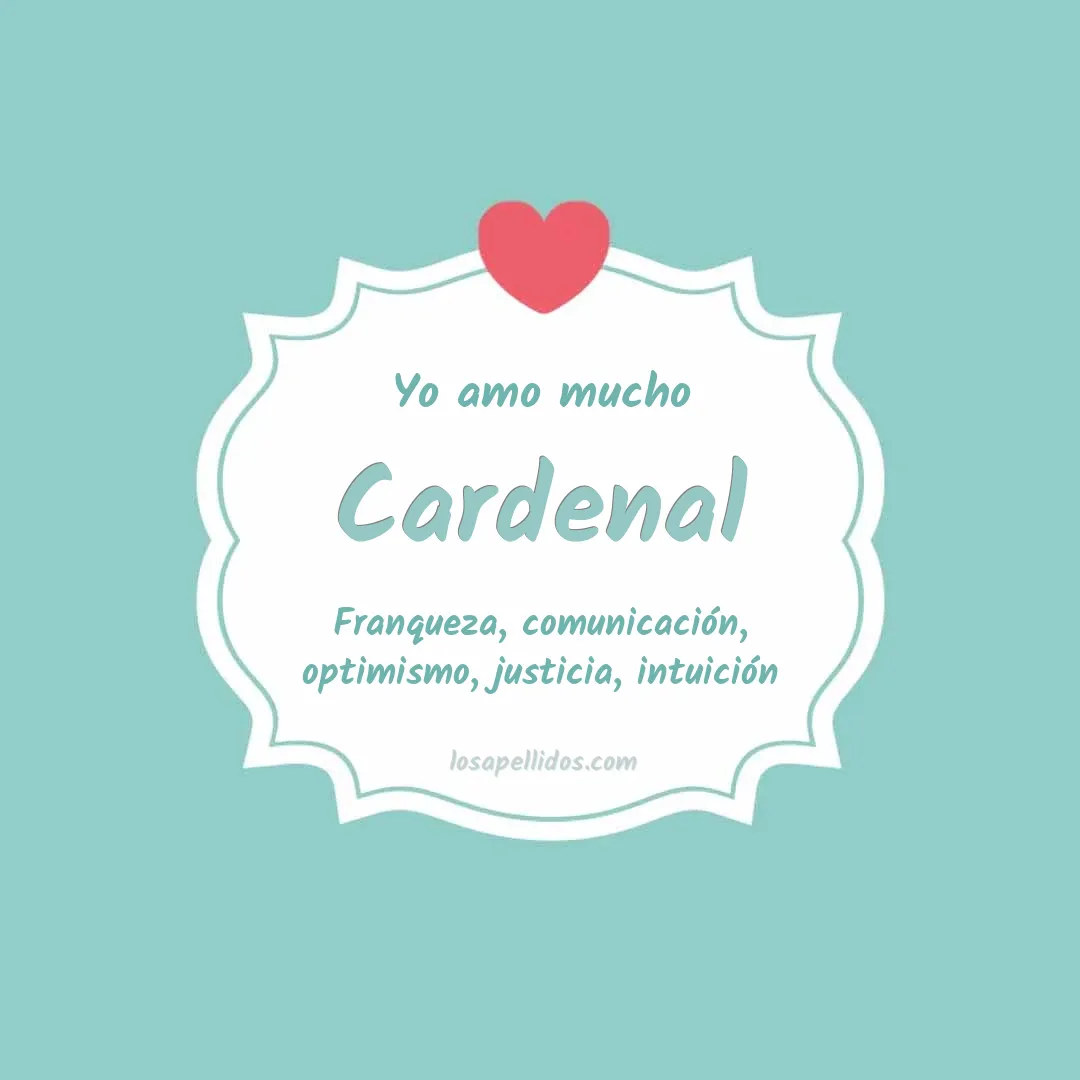 Yo amo mucho Cardenal