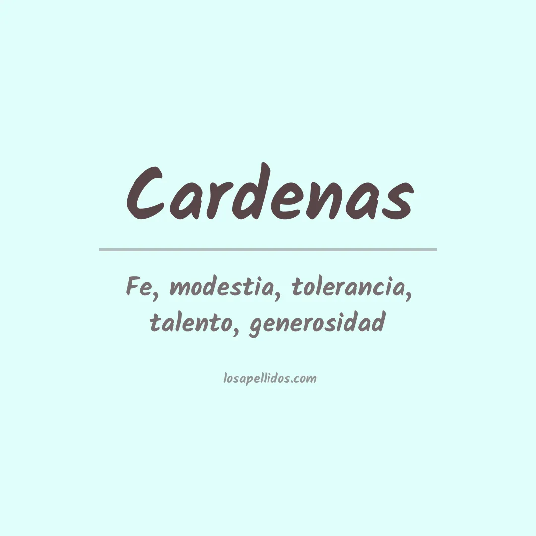 Apellido Cárdenas