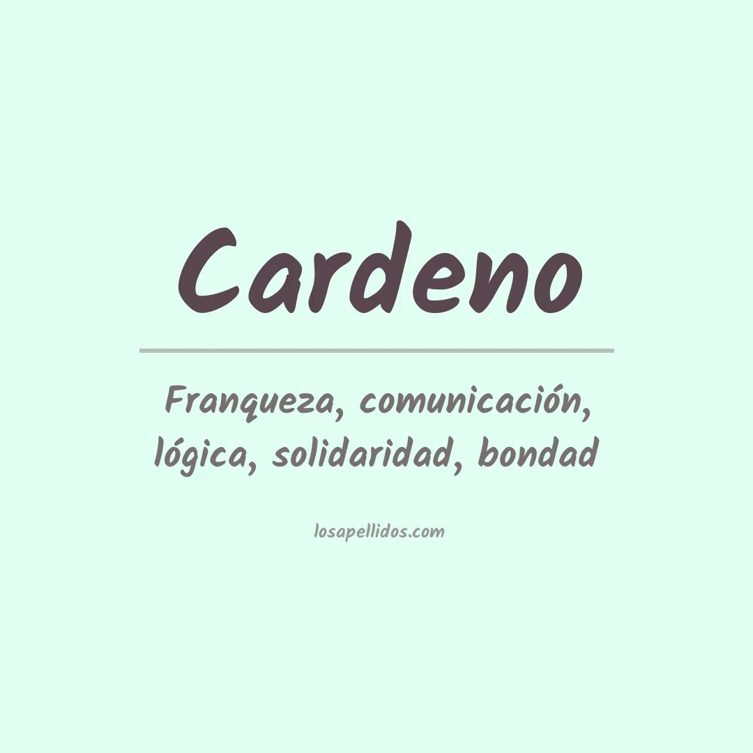 Apellido Cardeno