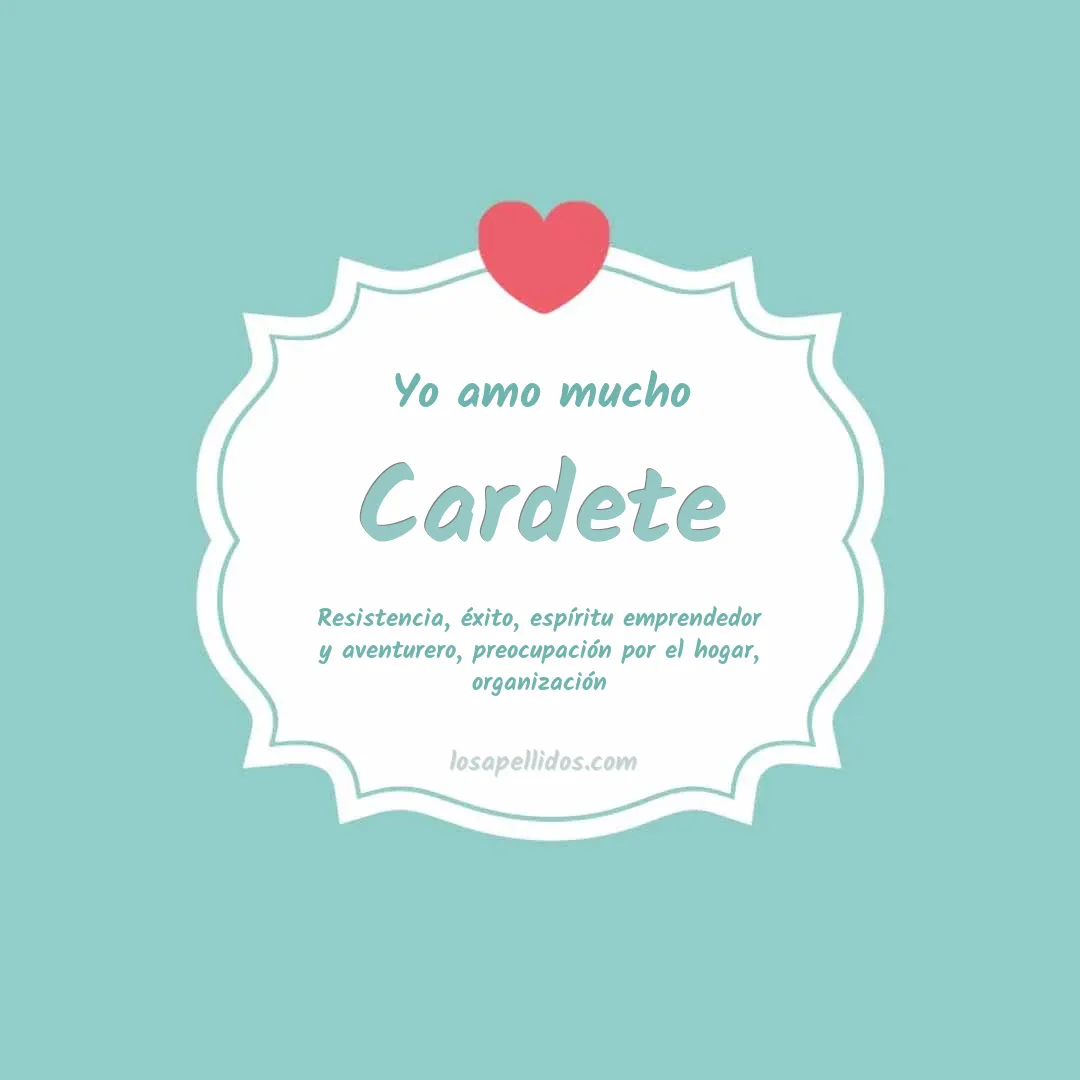 Yo amo mucho Cardete