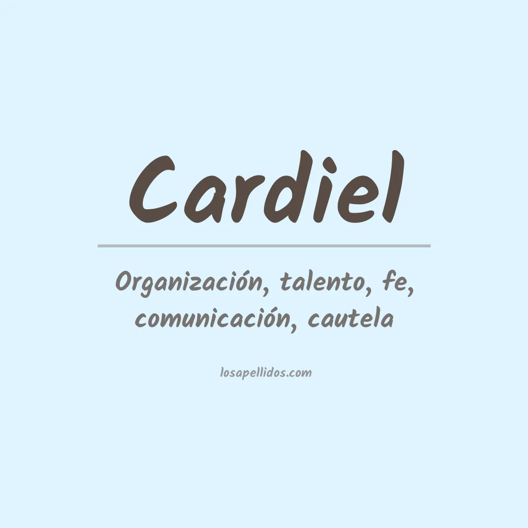 Apellido Cardiel