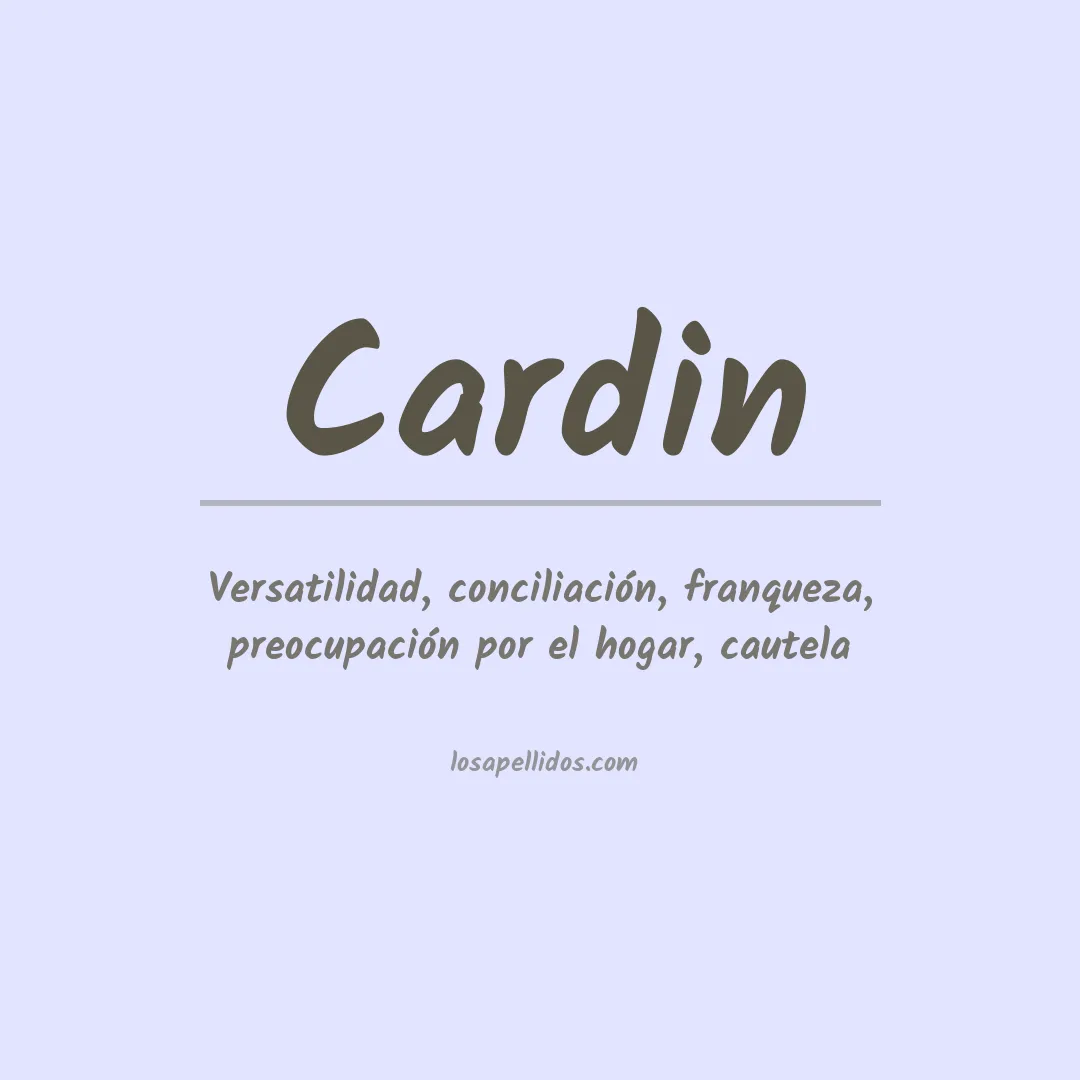 Apellido Cardin