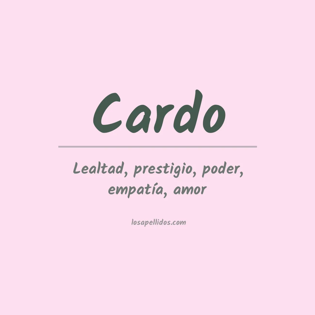 Apellido Cardo