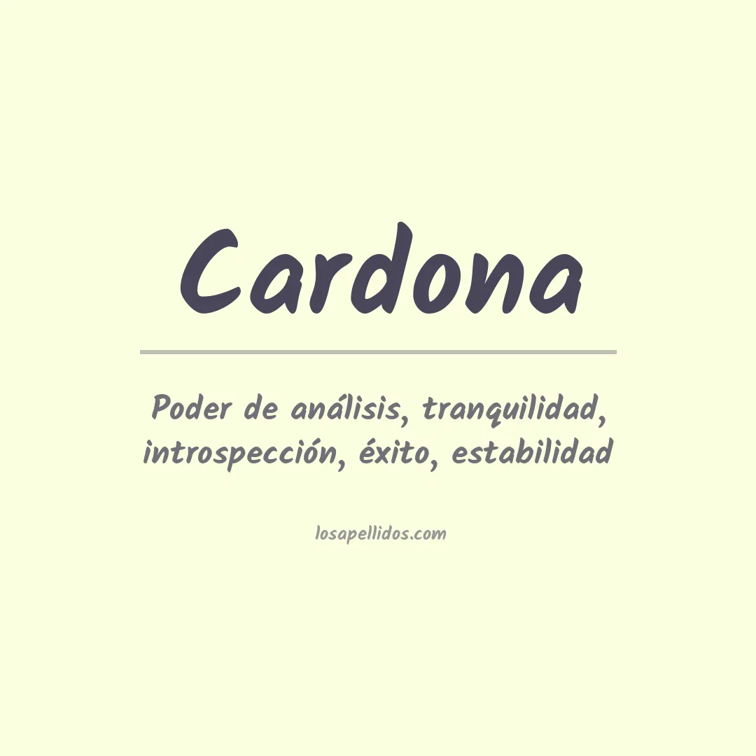 Apellido Cardona