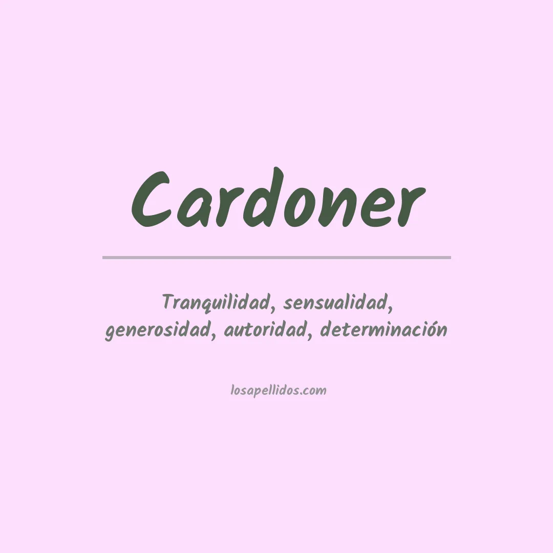 Apellido Cardoner