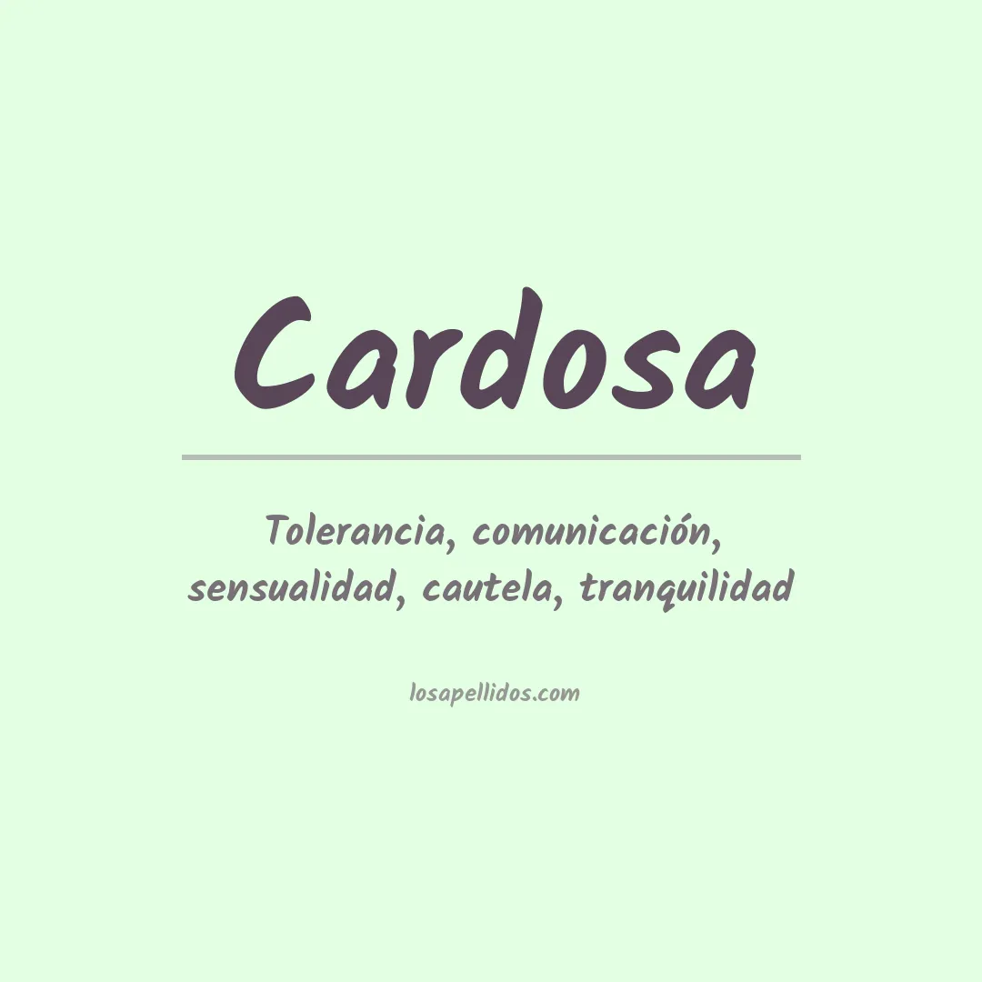 Apellido Cardosa