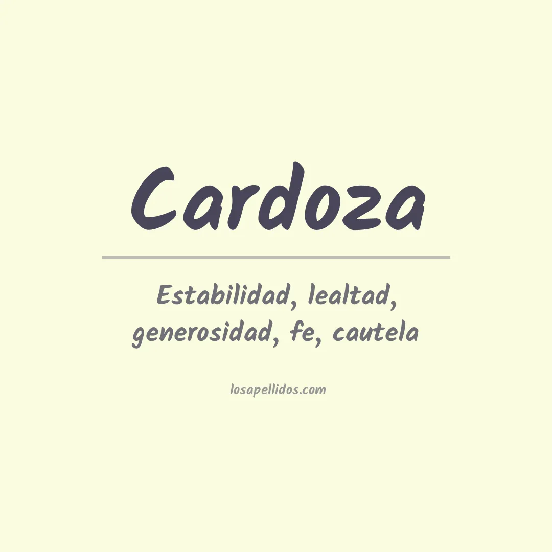 Apellido Cardoza
