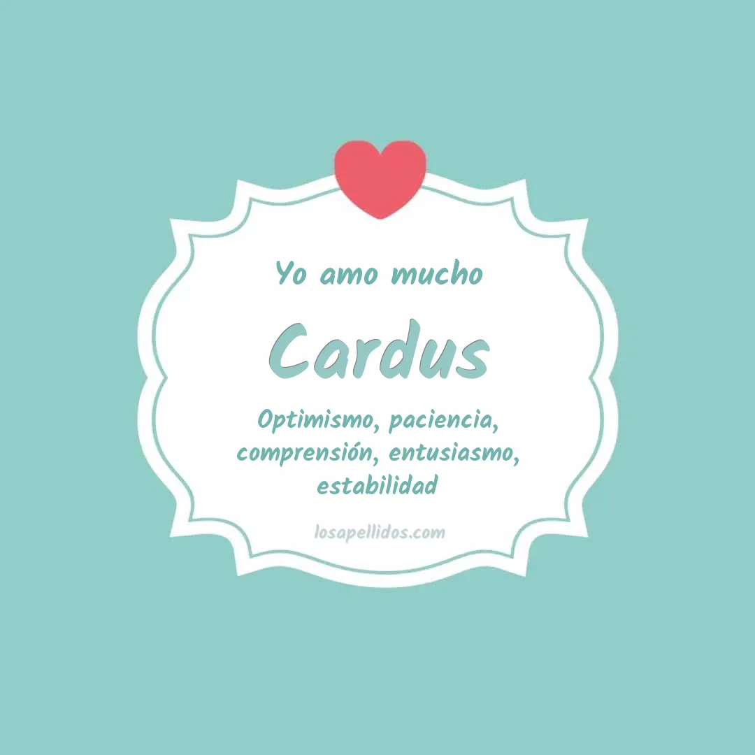 Yo amo mucho Cardus