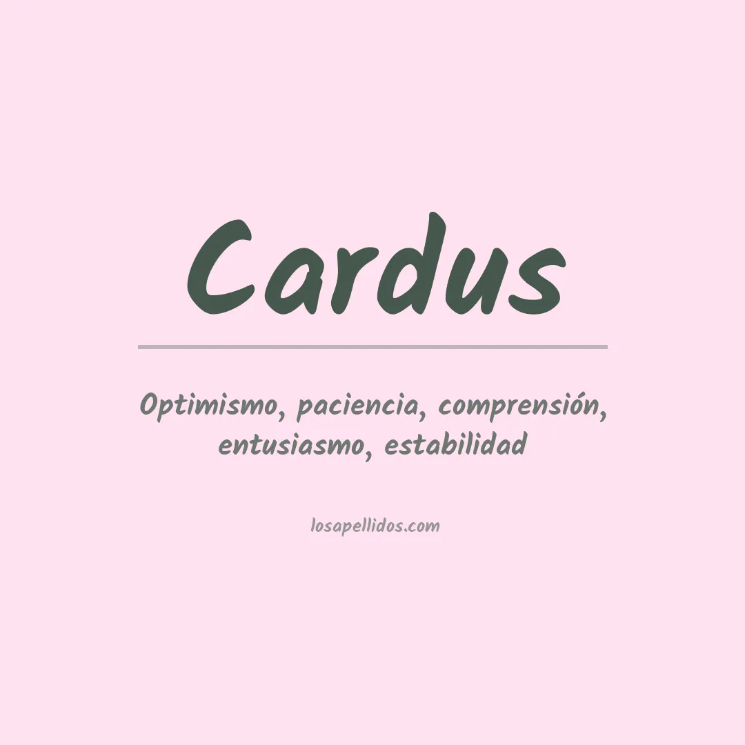 Apellido Cardus