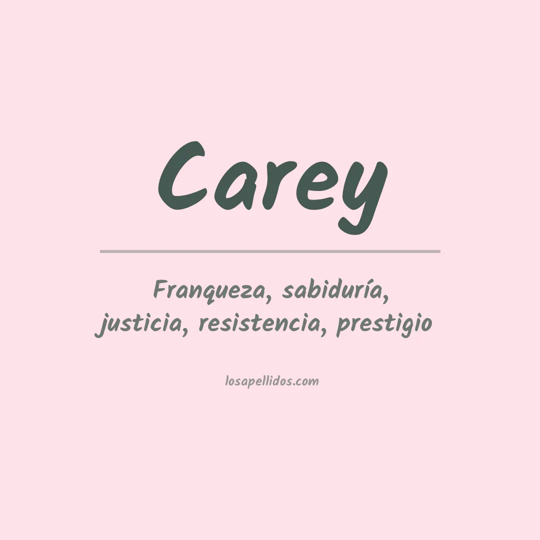Apellido Carey