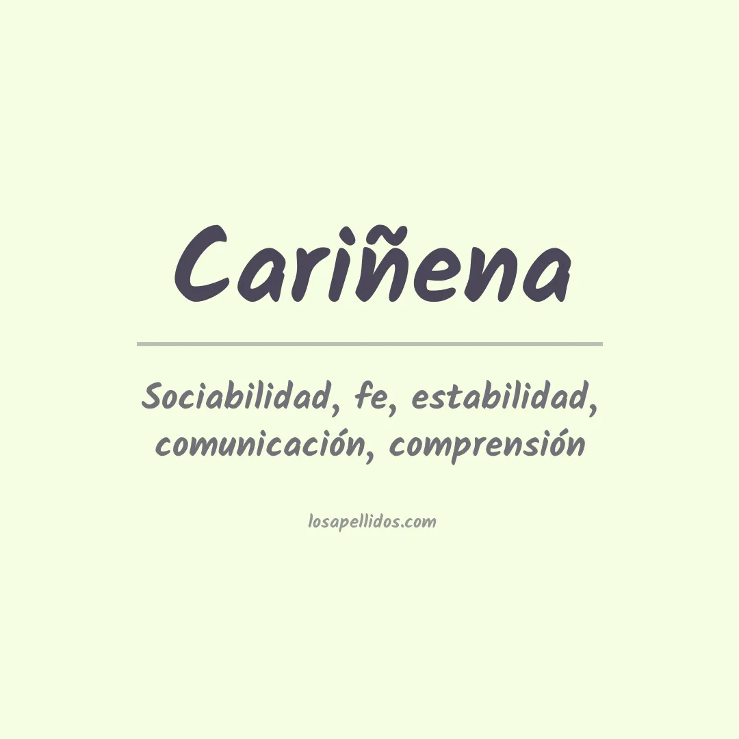 Significado del Apellido Cariñena