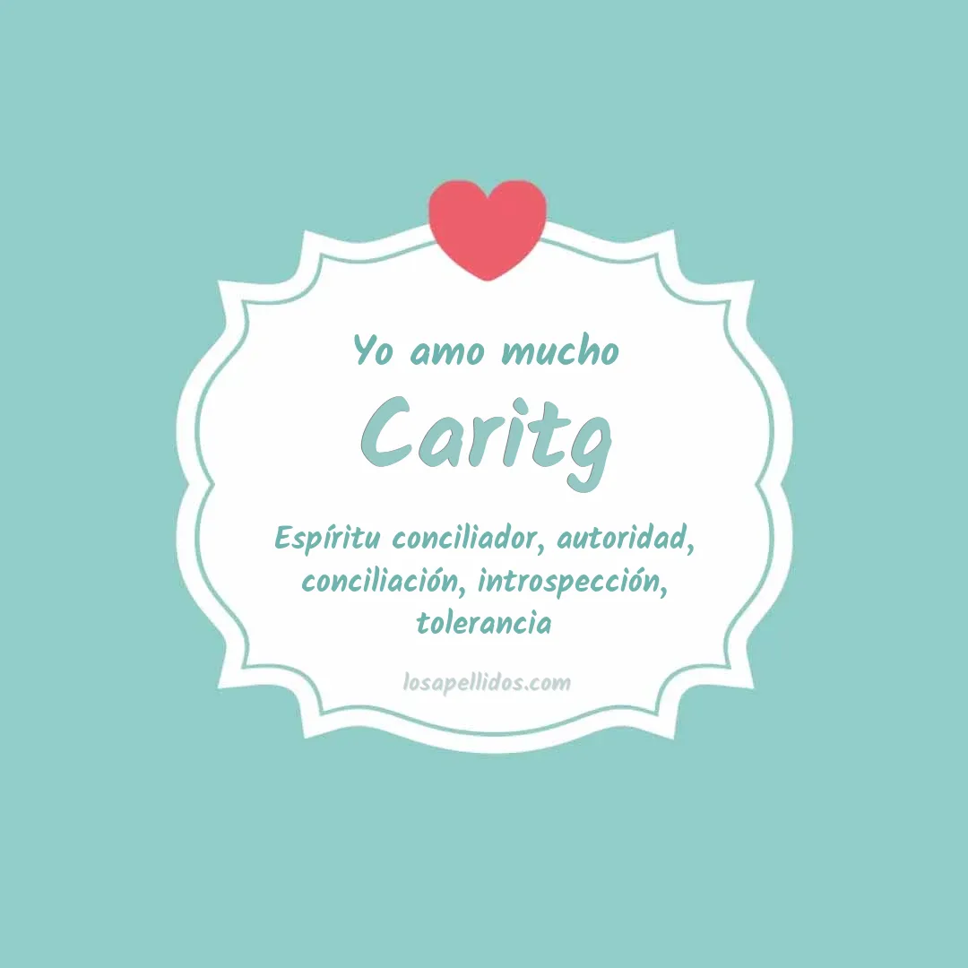 Yo amo mucho Caritg