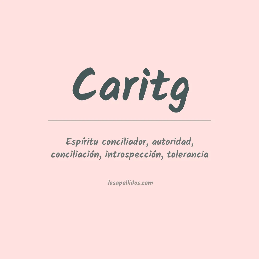 Apellido Caritg