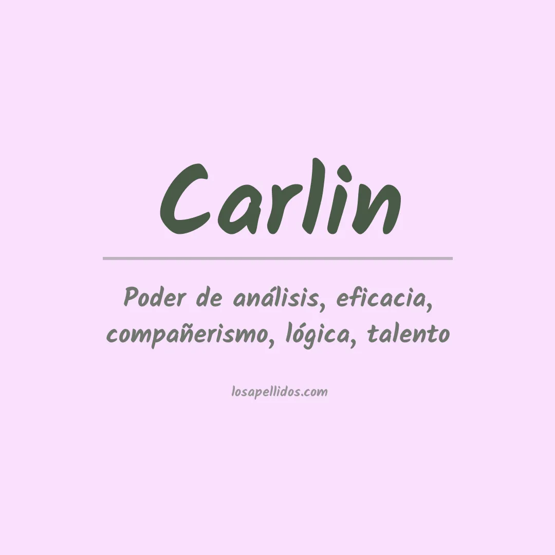 Apellido Carlin
