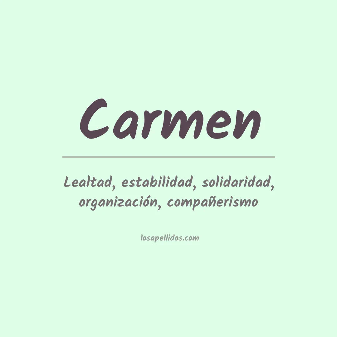 Apellido Carmen