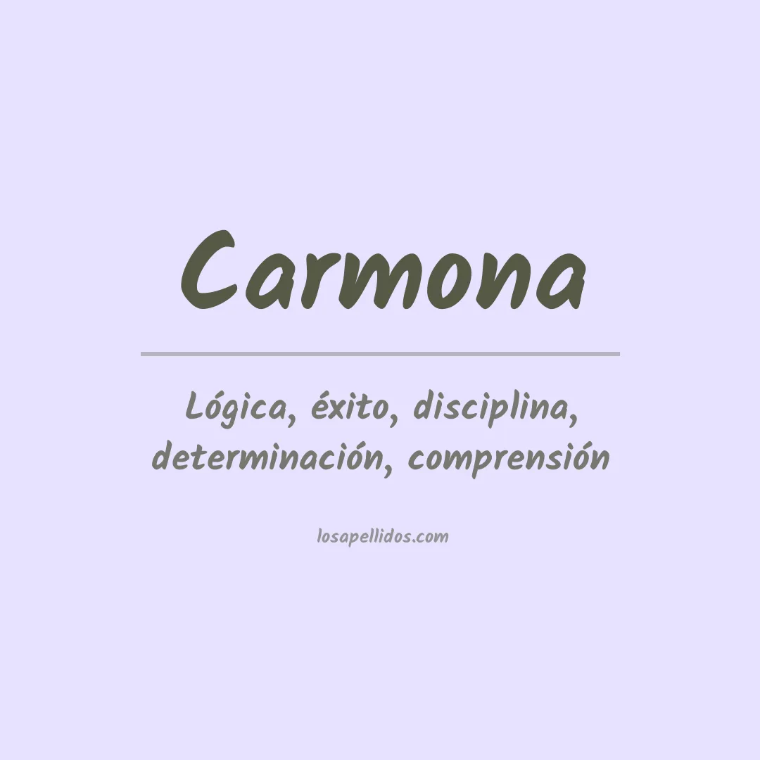 Apellido Carmona