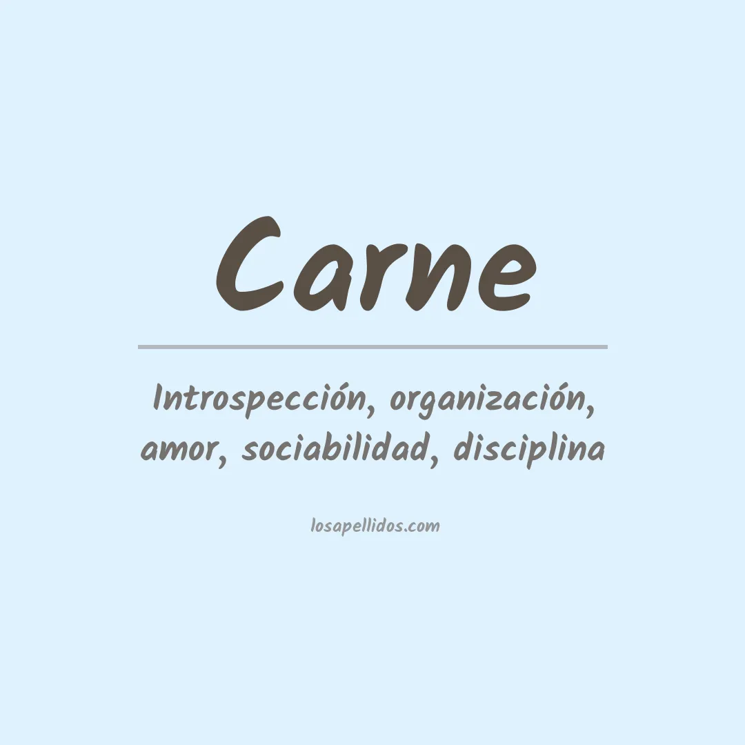 Apellido Carne