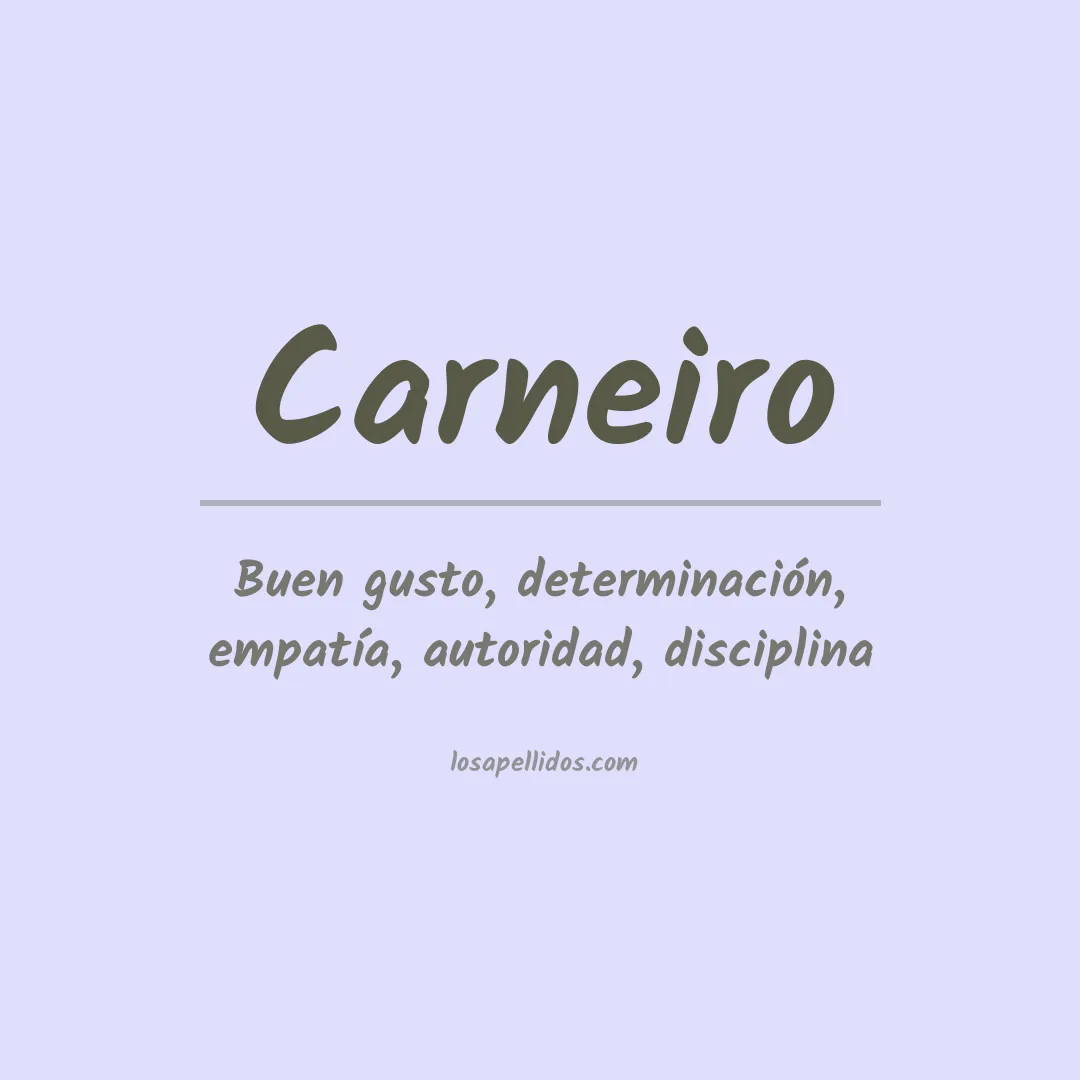Apellido Carneiro