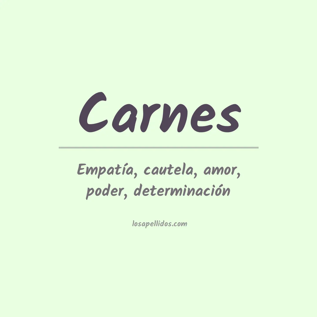 Apellido Carnes